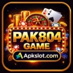 PAK804 Game logo with Apkslot.com branding, casino style icon.
