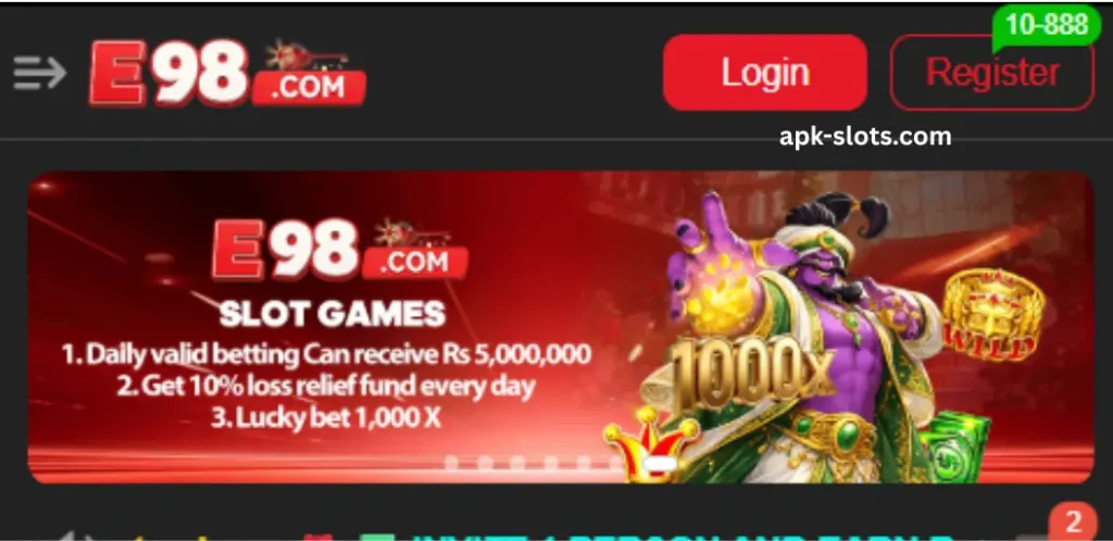 Welcome image E 98 Game